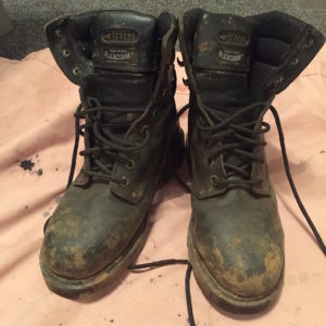 Old Black Work Boots - Pre