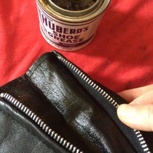 Black Leather Jacket Cuff